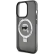 Karl Lagerfeld KLHMP15XHMRSKSKHK Ring Stand Karl Head MagSafe iPhone 15 Pro Max 6.7", hátlap, tok, fekete