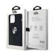 Karl Lagerfeld KLHMP15XSCMKCRHK Ring Stand Karl Head MagSafe iPhone 15 Pro Max 6.7", hátlap, tok, fekete