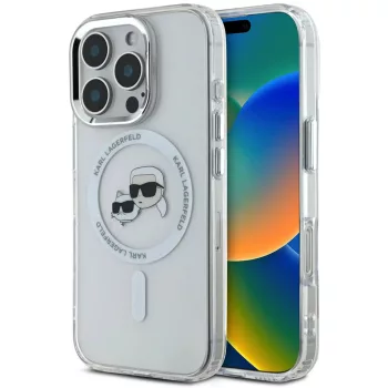   KARL LAGERFELD KLHMP16LHLSKCH Magsafe IML iPhone 16 Pro tok, átlátszó