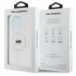 Karl Lagerfeld iPhone 16 Pro Magsafe IML Metal Karl Head (KLHMP16LHLSKIH) MagSafe hátlap, tok, fehér