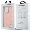 Karl Lagerfeld iPhone 16 Pro Magsafe Hot Stamp (KLHMP16LPKHPORP) MagSafe hátlap, tok, rózsaszín