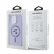 Karl Lagerfeld iPhone 16 Pro Magsafe Silicone Karl&Choupette Ring (KLHMP16LSCMKCRHU) MagSafe hátlap, tok, lila