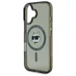 Karl Lagerfeld iPhone 16 Magsafe IML Metal Choupette Head (KLHMP16SHLSCHK) MagSafe hátlap, tok, fekete