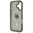 Karl Lagerfeld iPhone 16 Magsafe IML Metal Choupette Head (KLHMP16SHLSCHK) MagSafe hátlap, tok, fekete