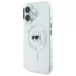 Karl Lagerfeld iPhone 16 Magsafe IML Metal Karl Head (KLHMP16SHLSKIH) MagSafe hátlap, tok, fehér