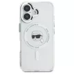Karl Lagerfeld iPhone 16 Magsafe IML Metal Karl Head (KLHMP16SHLSKIH) MagSafe hátlap, tok, fehér