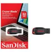 SanDisk Cruzer Blade 32GB USB 2.0 pendrive, 100MB/s, fekete