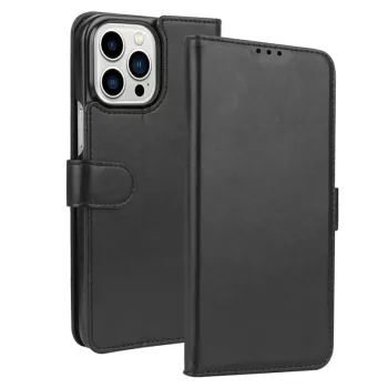   Krusell iPhone 13 Pro Max Phone Wallet oldalra nyíló tok, fekete