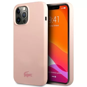   Lacoste LCHCP13XSI iPhone 13 Pro Max 6,7", hátlap, tok Silicone, rózsaszín