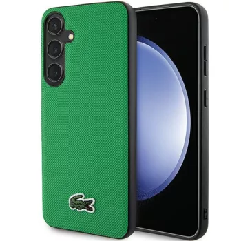   Lacoste LCHMS24MPVCN Samsung Galaxy S24 Plus hátlap, tok, Iconic Petit Pique Magsafe, zöld