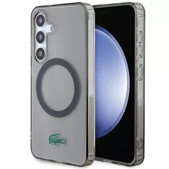   Lacoste LCHMS24SULOK Samsung Galaxy S24 hátlap, tok, Transparent Magsafe, átlátszó