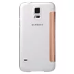 Baseus Primary Color Samsung Galaxy S5 oldalra nyíló tok, rozé arany