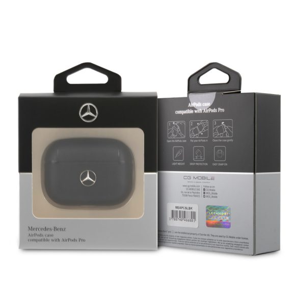 Mercedes-Benz Apple Airpods Pro szilikon (MEAPCSLBK) tok, fekete