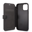 Mercedes-Benz iPhone 12 Pro Max Leather Urban (MEFLBKP12LARMBK) eredeti bőr oldalra nyíló tok, fekete