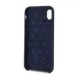 Mercedes-Benz iPhone Xs Max Silicone Microfiber (MEHCI65SILNA) hátlap, tok, kék