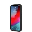 Mercedes-Benz iPhone 12/12 Pro Leather Hand Strap (MEHCP12MLSSBK) eredeti bőr, oldalra nyíló tok, fekete