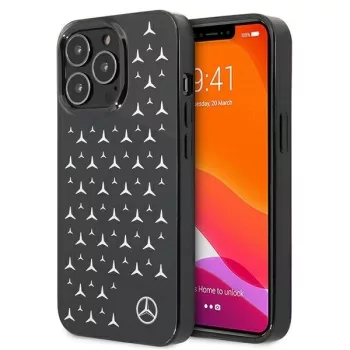  Mercedes MEHCP13LESPWH iPhone 13 Pro/13 6,1" hátlap, tok Silver Stars Pattern, fehér
