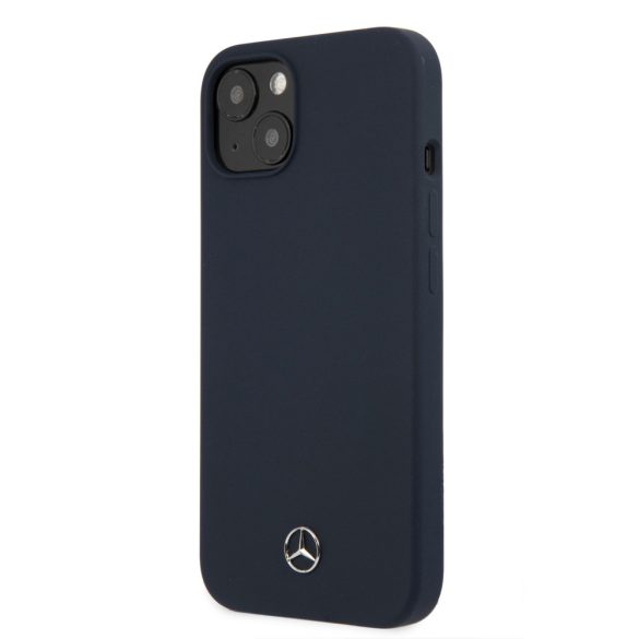 Mercedes-Benz iPhone 13 Silicone Microfiber (MEHCP13MSILNA) hátlap, tok, sötétkét