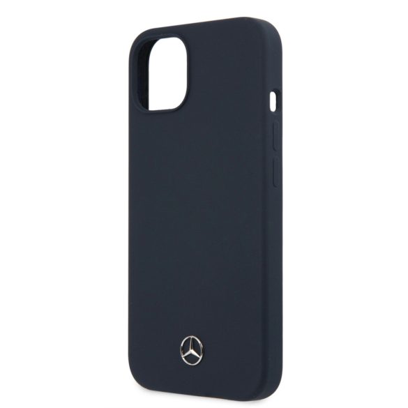 Mercedes-Benz iPhone 13 Silicone Microfiber (MEHCP13MSILNA) hátlap, tok, sötétkét