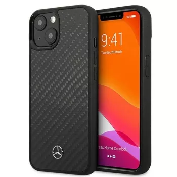   Mercedes MEHCP13SSILBK iPhone 13 mini 5,4" hátlap, tok Silicone Line, fekete