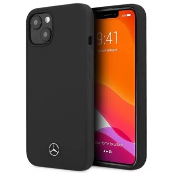   Mercedes MEHCP13SSILNA iPhone 13 mini 5,4", sötétkék hátlap, tok Silicone Line, kék