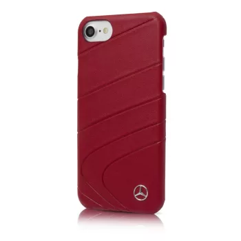   Mercedes-Benz iPhone 7 Organic II Genuine Leather Hard (MEHCP7CLRE) hátlap, tok, piros