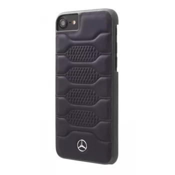  Mercedes-Benz iPhone 6/7/8 Pattern I Leather Hard (MEHCP7PGRNA) hátlap, tok, sötétkék