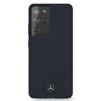   Mercedes MEHCS21LSILRE S21 Ultra G998 hátlap, tok Silicone Line, piros