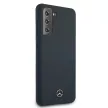 Mercedes MEHCS21SSILRE S21 G991 hátlap, tok Silicone Line, piros