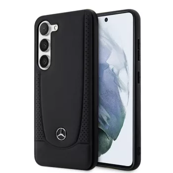   Mercedes-Benz Samsung Galaxy S23 Leather Urban (MEHCS23SARMBK) hátlap, tok, fekete