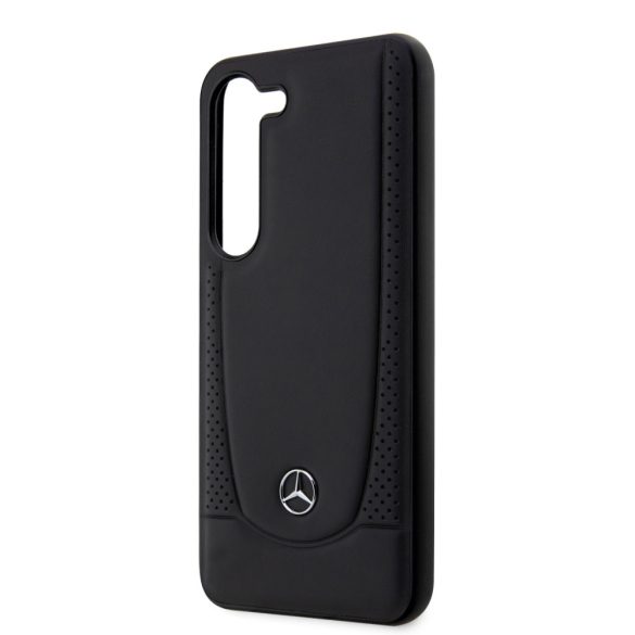 Mercedes-Benz Samsung Galaxy S23 Leather Urban (MEHCS23SARMBK) hátlap, tok, fekete