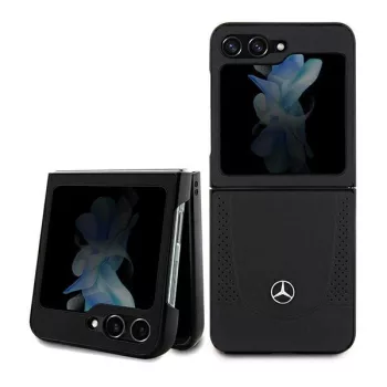   Mercedes Leather Urban hátlap, tok Samsung Galaxy Z Flip 5, fekete