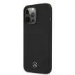Mercedes MEHMP13XSILBK iPhone 13 Pro Max 6.7" hátlap, tok Silicone Magsafe, fekete