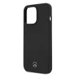 Mercedes MEHMP13XSILBK iPhone 13 Pro Max 6.7" hátlap, tok Silicone Magsafe, fekete