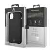Mercedes MEHMP14XSILBK iPhone 14 Pro Max 6.7" hátlap, tok Silicone Line Magsafe, fekete