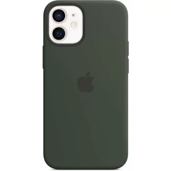   Apple gyári szilikon tok Magsafe (MHKR3ZM/A) iPhone 12 mini Cypress Green, sötétzöld