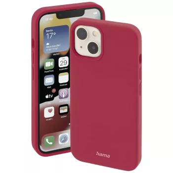   Hama Magsafe Magcase Finest Feel Pro iPhone 14, MagSafe hátlap, tok, piros
