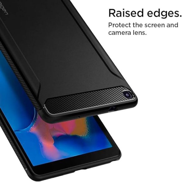 Spigen Rugged Armor Samsung Galaxy Tab A 8.0  P200/P205 (2019) ütésálló hátlap, tok, fekete