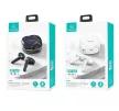 USAMS BHUSD01 Bluetooth headset akkumulátoros töltő tokkal, fehér