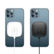 USAMS CD159 W1 Wireless Charger Qi, MagSafe kompatibilis vezeték nélküli töltő, 15W, fekete