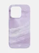 Bodyguardz Carve Marble Magsafe Case iPhone 15 Pro MagSafe hátlap + csuklópánt, tok, lila-fehér