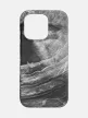 Bodyguardz Carve Marble Magsafe Case iPhone 15 Pro MagSafe hátlap + csuklópánt, tok, fekete-fehér