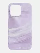 Bodyguardz Carve Marble Magsafe Case iPhone 15 Pro Max MagSafe hátlap + csuklópánt, tok, lila-fehér