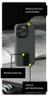 Bodyguardz Motus Clip Case iPhone 14 Pro Max ütésálló hátlap, tok, sötétzöld