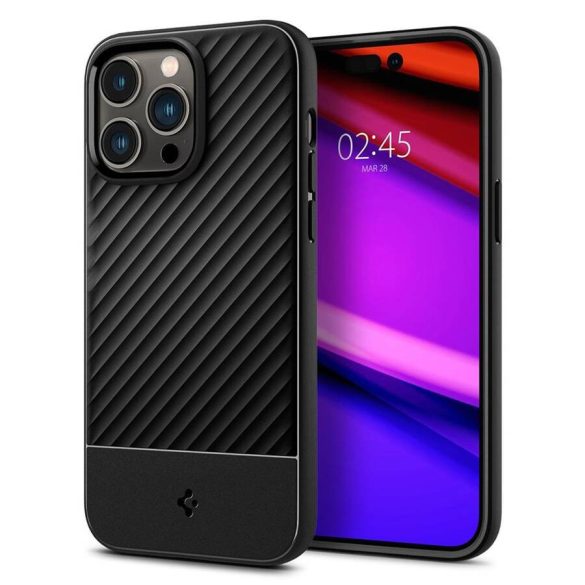 Spigen Core Armor iPhone 14 Pro Max matt hátlap, tok, fekete