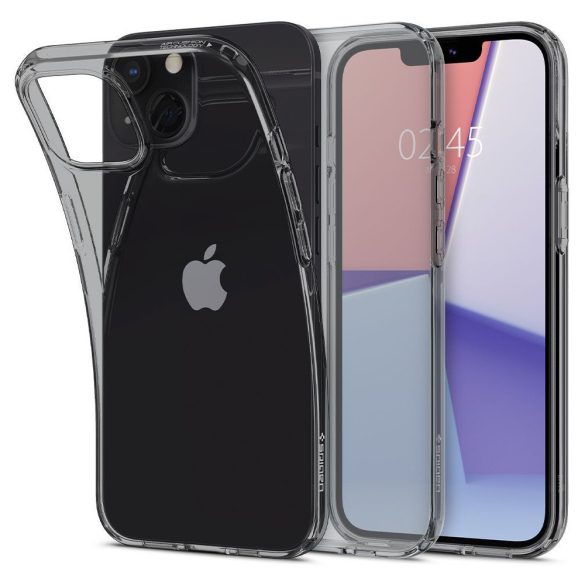 Spigen Liquid Crystal Flex Space iPhone 13 hátlap, tok, átlátszó-fekete