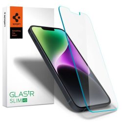   Spigen Glas Tr.Slim iPhone 13/13 Pro/14 kijelzővédő üvegfólia (tempered glass) 9H keménységű, átlátszó