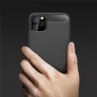 Carbon Case Flexible iPhone 11 Pro Max hátlap, tok, sötétkék