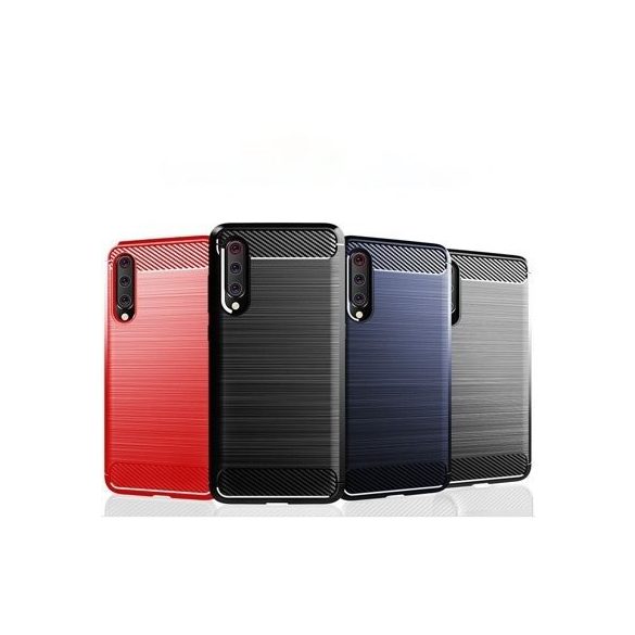 Carbon Case Flexible Xiaomi Mi A3/Mi CC9e hátlap, tok, fekete