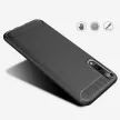 Carbon Case Flexible Samsung Galaxy A70s hátlap, tok, fekete